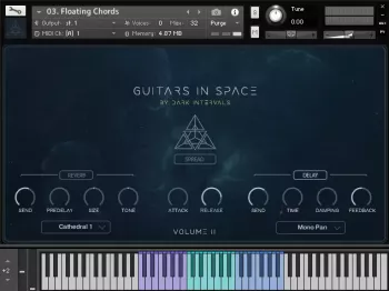 Dark Intervals  Guitars in space Vol. 2 for Kontakt screenshot