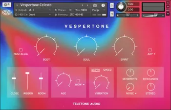 Teletone Audio Vespertone KONTAKT-TECHNiA screenshot