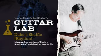 Truefire Brad Carlton's Guitar Lab Duke's Shuffle Rhythm Tutorial screenshot