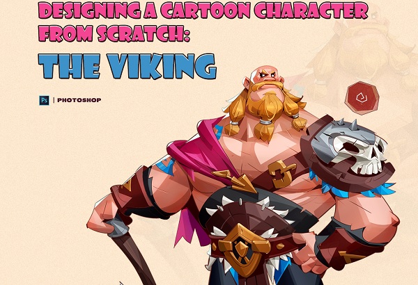 Wingfox – Designing a Cartoon Character from Scratch – The Viking with Lock Teng