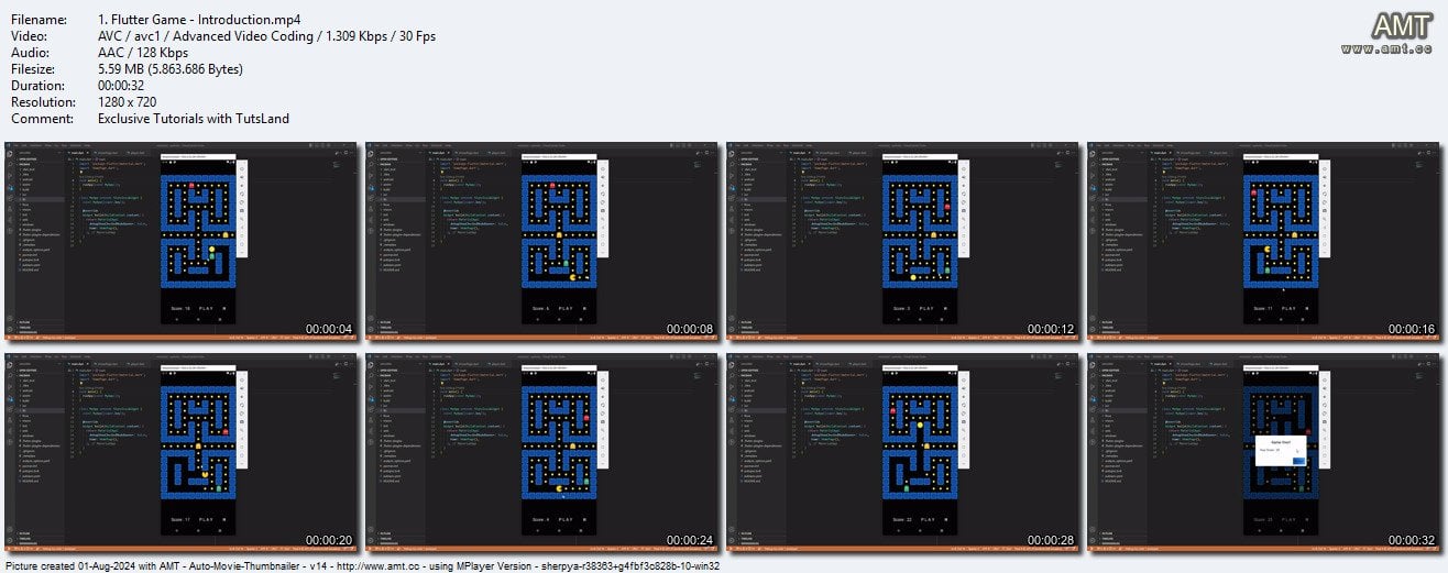 Flutter Game Pacman