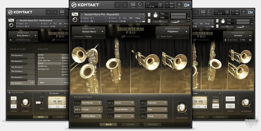 Native Instruments Session Horns Pro v1.5.0 KONTAKT screenshot