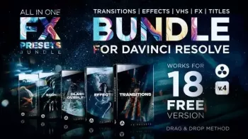 VideoHive DaVinci Resolve FX Presets Transitions, Effects, Titles, VHS, SFX screenshot