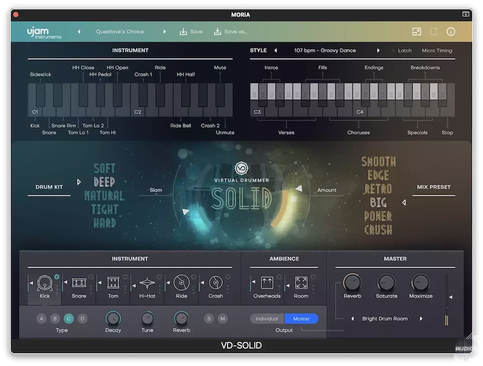 UJAM Virtual Drummer Solid v2.4.1 Cracked screenshot