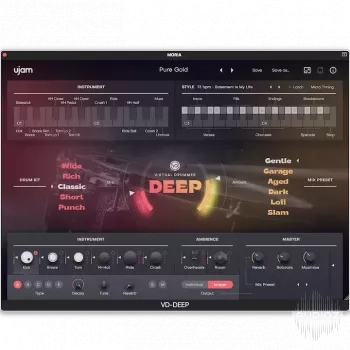 uJAM Virtual Drummer DEEP v2.5.0 U2B Mac [MORiA] screenshot