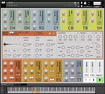 SonicCouture AC-DR Acoustic Drum Machine KONTAKT screenshot