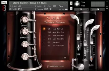 8Dio Claire Clarinet Virtuoso KONTAKT screenshot