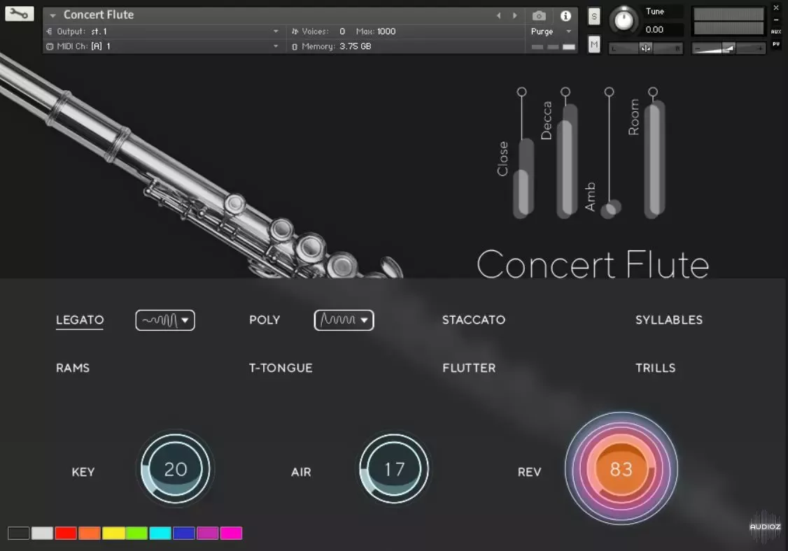 Auddict Daniela Mars Concert Flute KONTAKT-ohsie screenshot