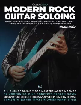 GuitarVivo Martin Miller Modern Rock Guitar Soloing TUTORiAL [+ PDF] screenshot