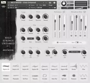 Westwood Instruments Solo Strings Untamed v2.1 KONTAKT screenshot