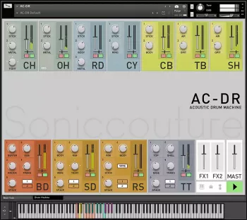 Soniccouture AC-DR Acoustic Drum Machine v1.5 KONTAKT screenshot