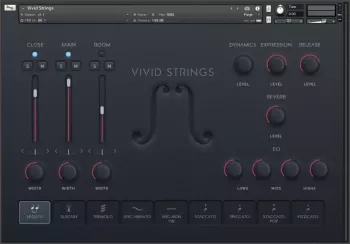 Pulse Audio Vivid Strings Basses KONTAKT-ohsie screenshot