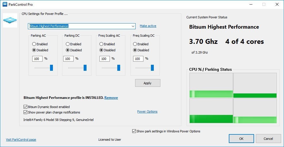 Bitsum ParkControl Pro 5.3.0.4 Multilingual