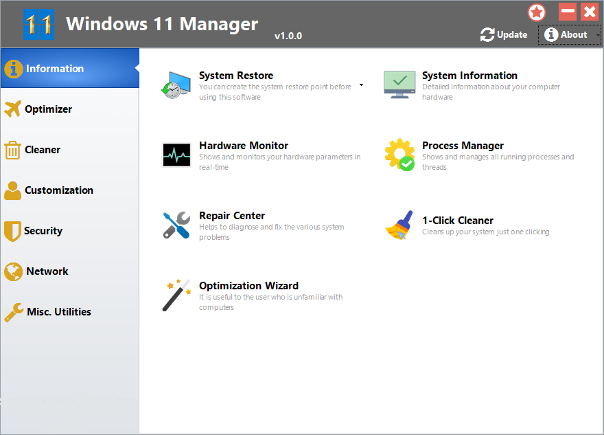 Yamicsoft Windows 11 Manager 2.0.7 x64 Multilingual