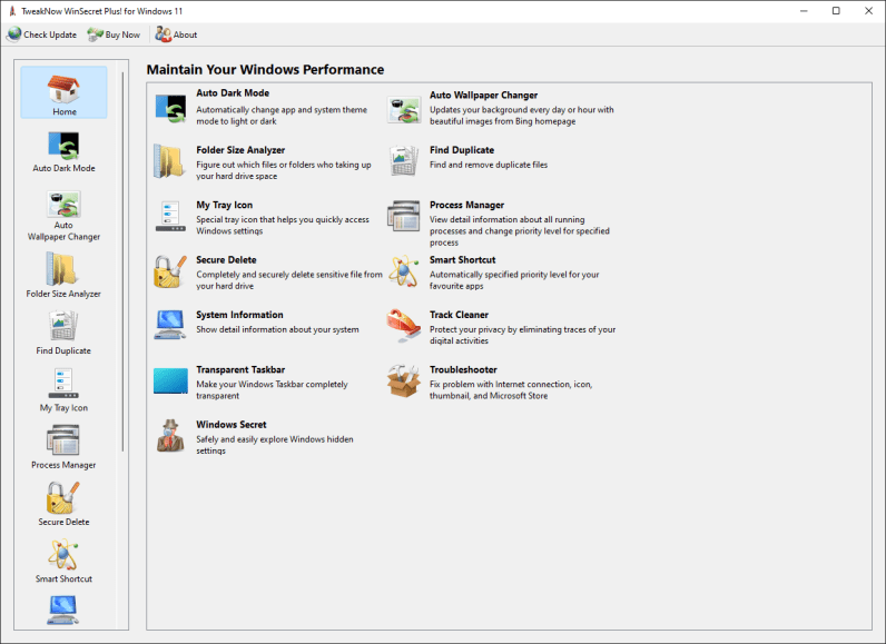 TweakNow WinSecret Plus for Windows 11 v3.2.0