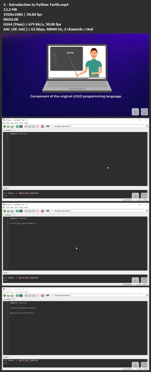 Visual Programming with Python: Turtle and PyGame Essentials