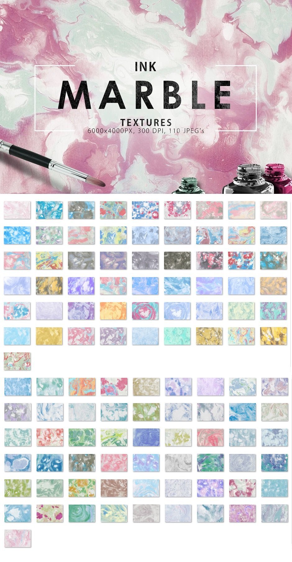 DC - 110 Marble Ink Paper Textures 494906