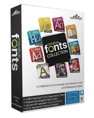 Summitsoft Creative Fonts Collection 2024