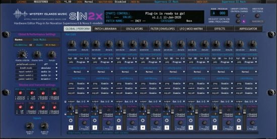 Aura Plugins Novation SN2X Editor 1.1.4