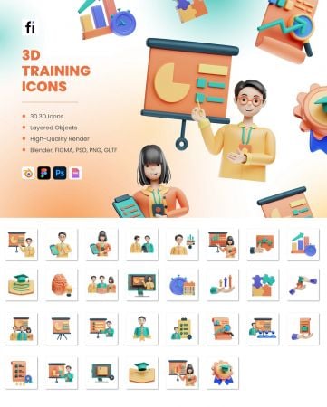 EE – 3D Training Icons SNGM2Y3