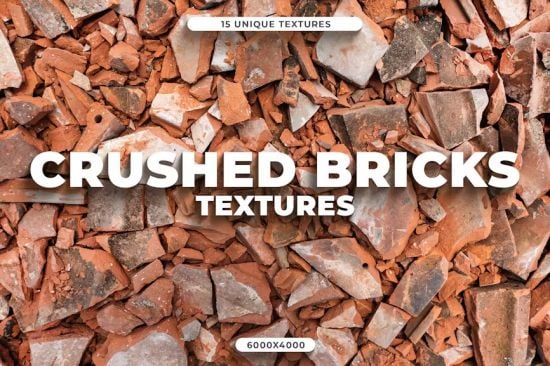 15 Crushed Bricks Textures - LF2CA7R