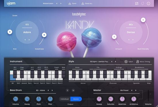 uJAM Beatmaker KANDY v2.4.0 Win/MacoS