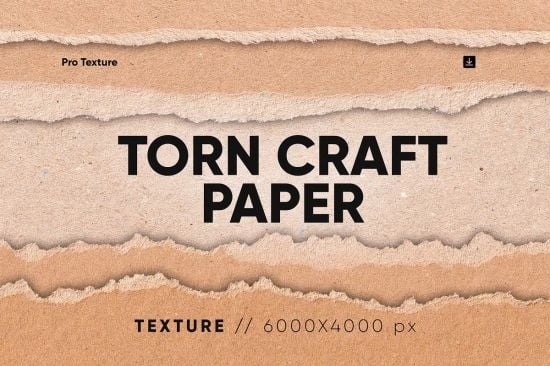 20 Torn Craft Paper Texture HQ - 279700323