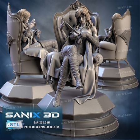 SANIX3D – Emma Frost – 3D Model