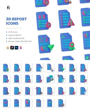 EE – 3D Report Icons MD4EC4V