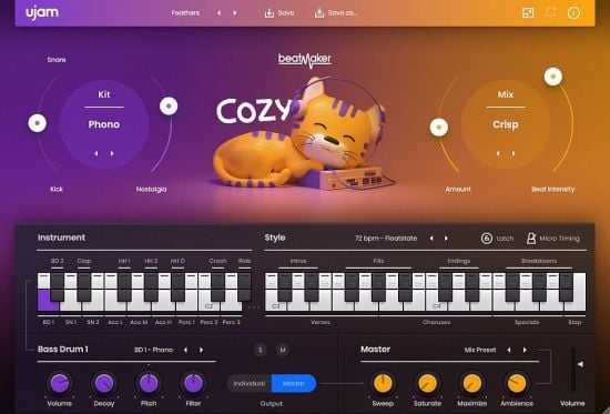 uJAM Beatmaker COZY v2.4.0 Win/MacOS