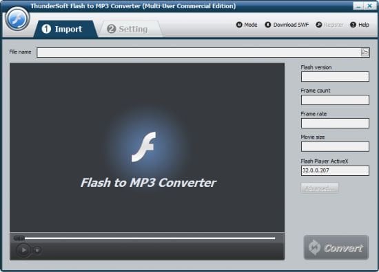 ThunderSoft Flash to MP3 Converter 4.7.0