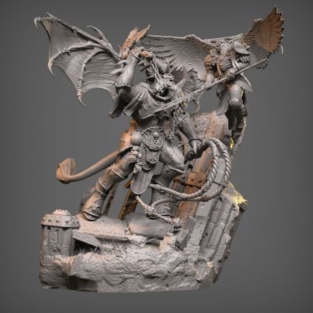 Ka’bandha Sanguinius Diorama – 3D Model