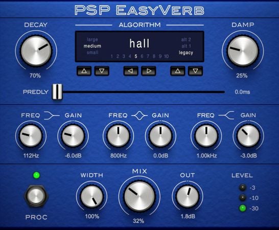 PSPaudioware PSP EasyVerb 2.0.0