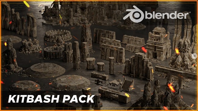 Artstation – Kitbash Pack – Ancient Temple 3.0