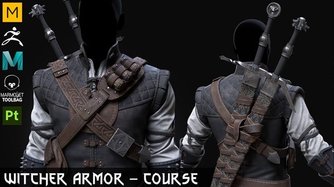 Artstation – Witcher Manticore Armor Course by Vadim Meshcherekov