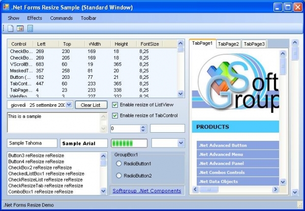 Softgroup Components.NET Forms Resize v5.0.41115