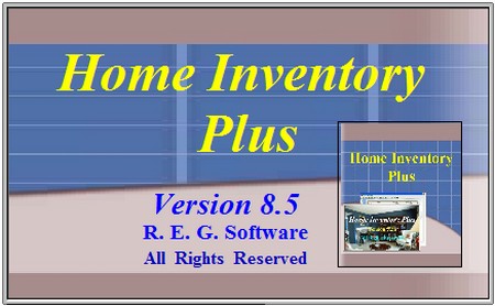 Reg Software Home Inventory Plus 8.5