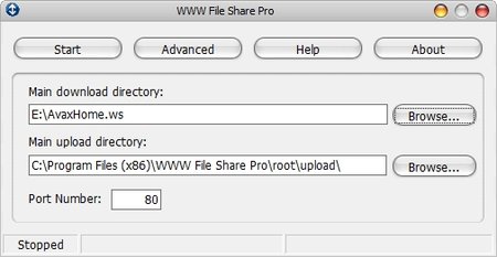 WWW File Share Pro 7.0 简易的FTP服务器