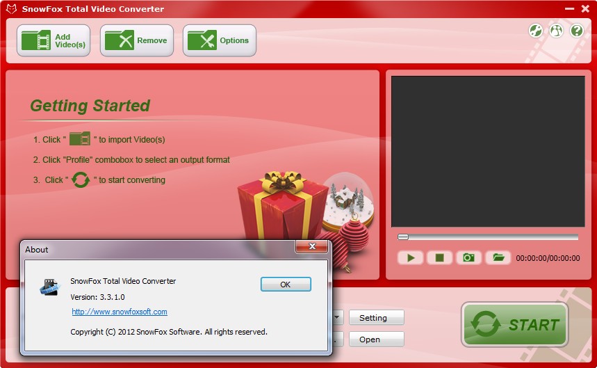 SnowFox Total Video Converter 3.3.1.0