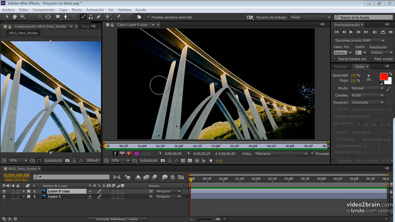 After Effects CC 2: Transparencias y pinceles