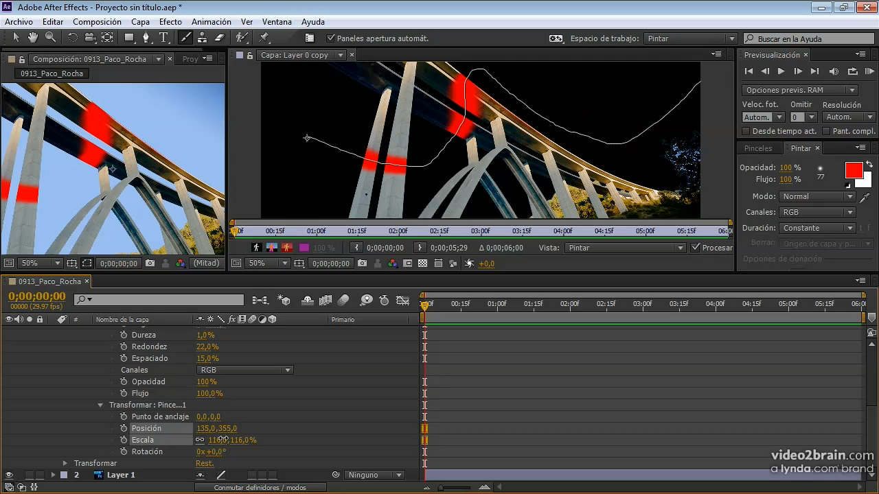 After Effects CC 2: Transparencias y pinceles