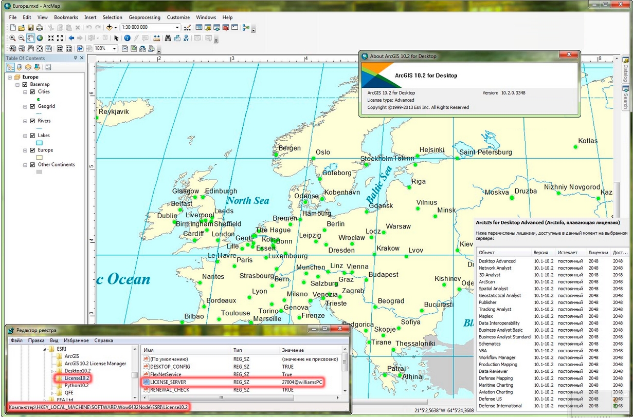 ESRI ArcGIS Desktop 10.2