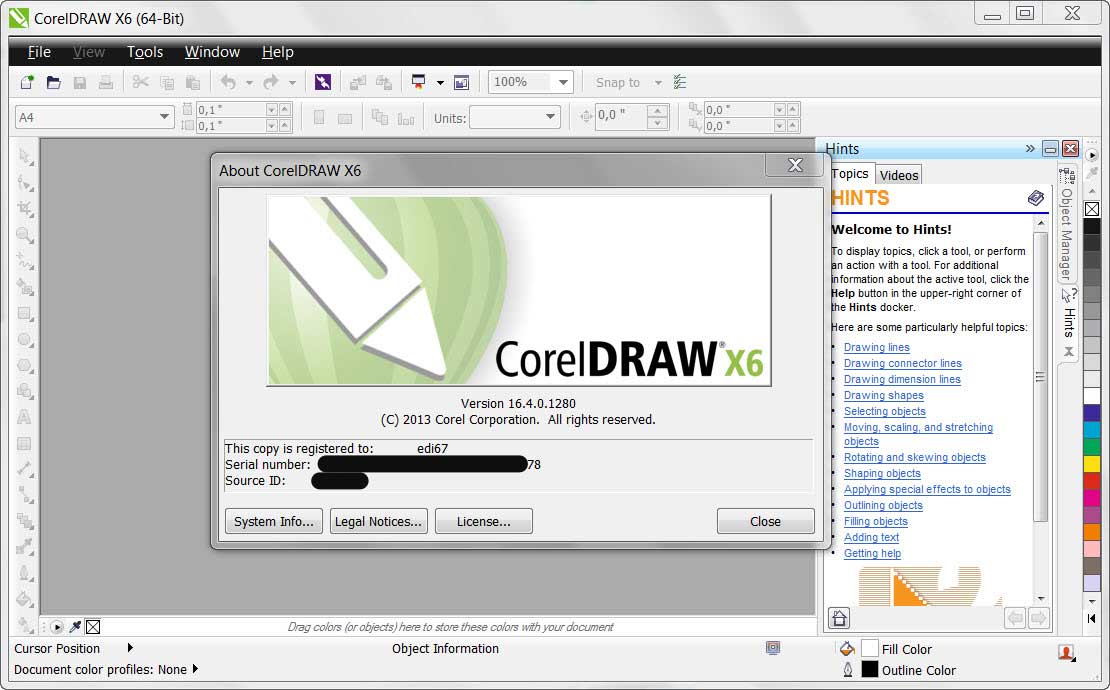 CorelDRAW Graphics Suite X6 16.4.0.1280 SP4