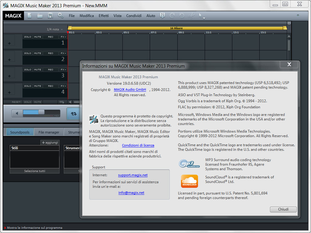 MAGIX Music Maker 2013 Premium 19.0.6.58