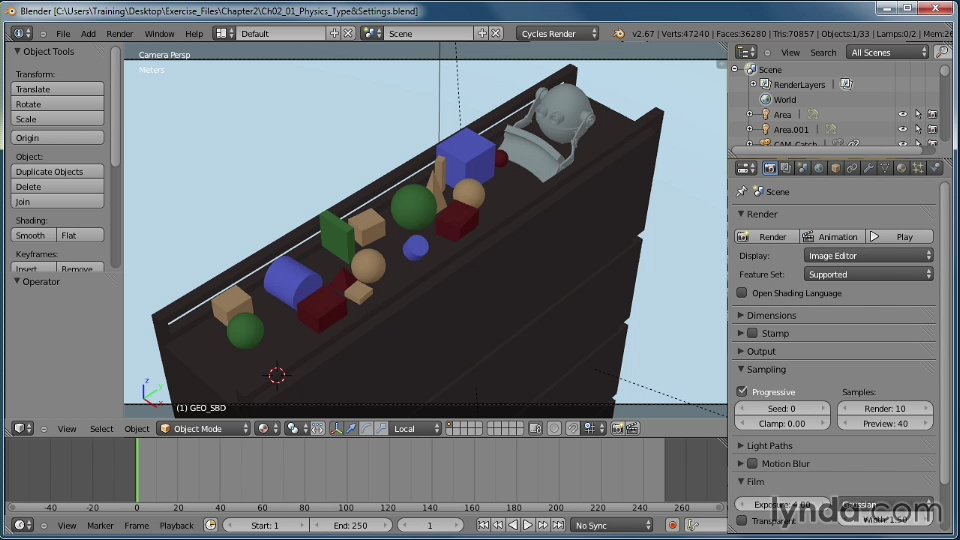 Lynda.com - Creating Rigid Body Simulations in Blender (2013)