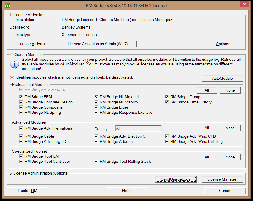 Bentley RM Bridge V8i (SELECTSeries 3) 08.10.18.01