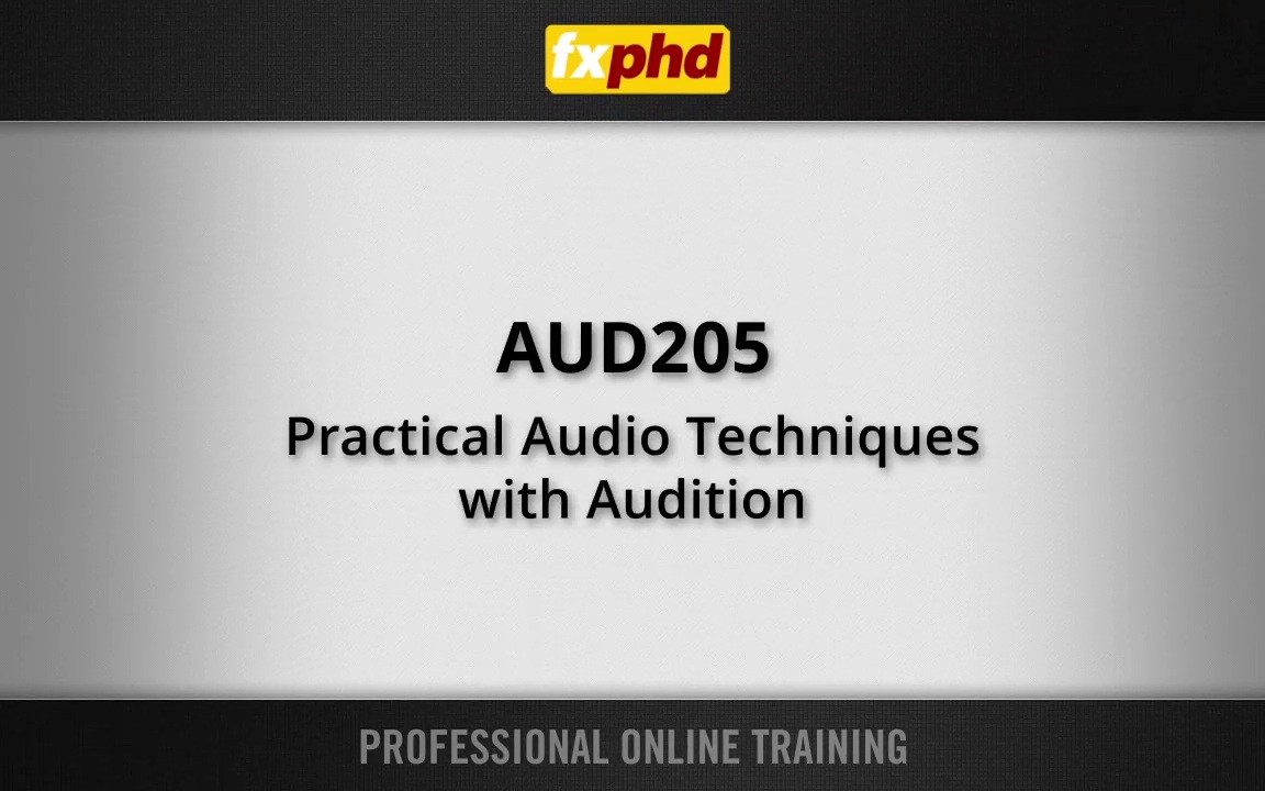 AUD205 - Practical Audio Techniques with Audition