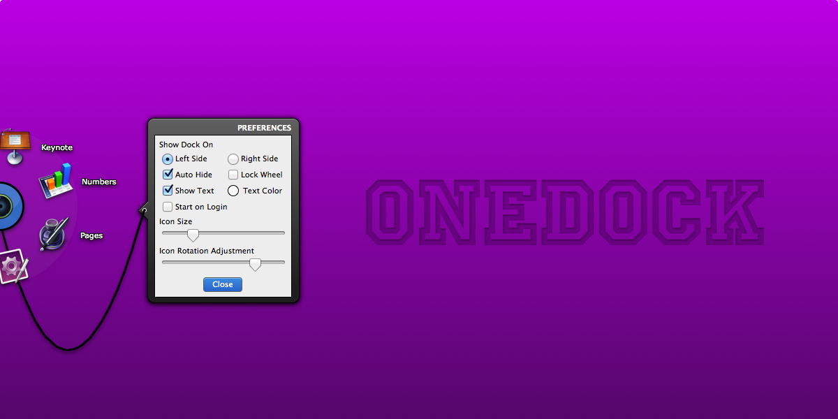 OneDock v1.0.6 Mac OS X