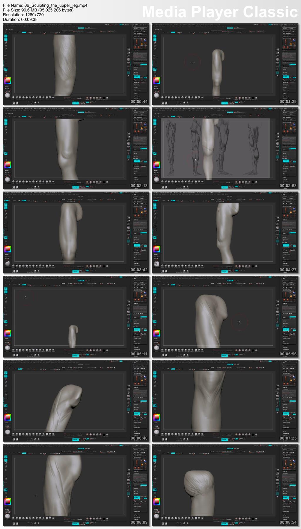 Dixxl Tuxxs - Sculpting Human Legs in ZBrush