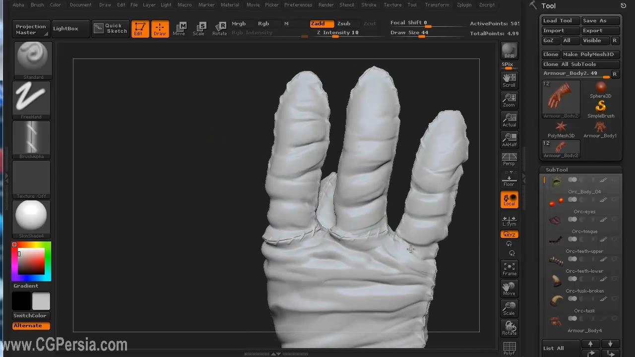 3DMotive - Orc Body ZBrush Series, Volume 1 with Stephen Wells